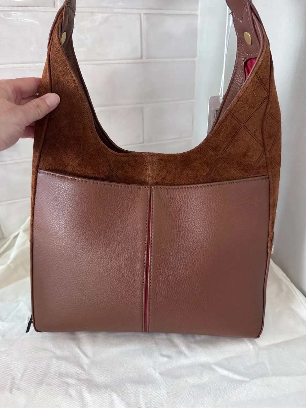 Hammitt Tim Suede Shoulder Bag NWT - Picture 5 of 9